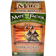 3 PACK of The Mate Factor Organic Yerba Mate Dark Roast -- 20 Tea Bags