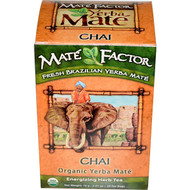 Mate Factor, Organic Yerba Mat?, Chai, 20 Tea Bags, 2.47 oz (70 g) (Discontinued Item)