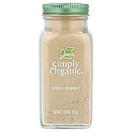<img alt="Simply Organic, White Pepper, 2.86 oz (81 g)" title="Simply Organic, White Pepper, 2.86 oz (81 g),089836180414"