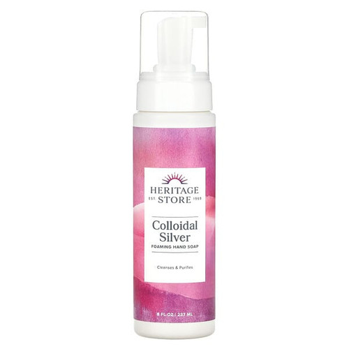 <img alt="Heritage Store, Colloidal Silver, Foaming Hand Soap, 8 fl oz (237 ml)" title="Heritage Store, Colloidal Silver, Foaming Hand Soap, 8 fl oz (237 ml),076970917709"