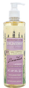 Dr. Jacobs Naturals Liquid Castile Soap Face & Body Wash Lavender - 16 fl oz