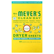 <img alt="Mrs. Meyers Clean Day, Dryer Sheets, Honeysuckle, 80 Sheets" title="Mrs. Meyers Clean Day, Dryer Sheets, Honeysuckle, 80 Sheets,808124701151"