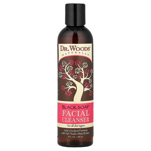 <img alt="Dr. Woods, Black Soap Facial Cleanser, For All Skin Types , 8 fl oz (236 ml)" title="Dr. Woods, Black Soap Facial Cleanser, For All Skin Types , 8 fl oz (236 ml),689191530239"