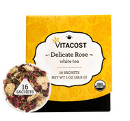 Vitaco Organic White Tea  Delicate Rose - 16 Sachets