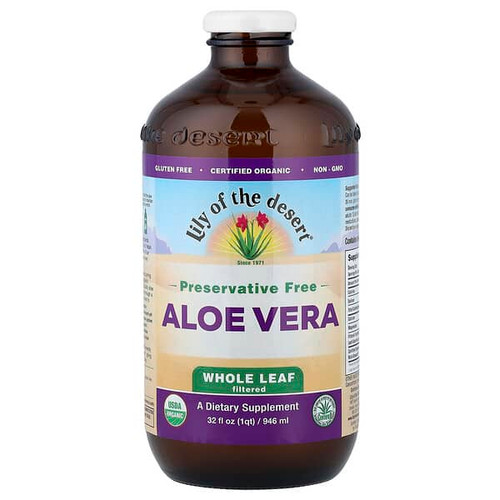 <img alt="Lily of the Desert, Aloe Vera Juice, Whole Leaf Filtered, 32 fl oz (946 ml)" title="Lily of the Desert, Aloe Vera Juice, Whole Leaf Filtered, 32 fl oz (946 ml),026395840328"