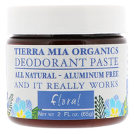 3 PACK of Tierra Mia Organics Deodorant Paste Floral -- 2 oz
