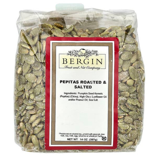 <img alt="Bergin Fruit and Nut Company, Pepitas Roasted & Salted, 14 oz (397 g)" title="Bergin Fruit and Nut Company, Pepitas Roasted & Salted, 14 oz (397 g),020526008953"