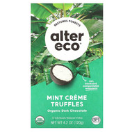 <img alt="Alter Eco, Organic Mint Creme Truffles, Dark Chocolate, 4.2 oz (120 g)" title="Alter Eco, Organic Mint Creme Truffles, Dark Chocolate, 4.2 oz (120 g),817670011003"