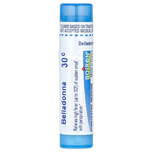 <img alt="Boiron, Belladonna, 30C, Fever Relief, Approx 80 Pellets" title="Boiron, Belladonna, 30C, Fever Relief, Approx 80 Pellets,306960108139"
