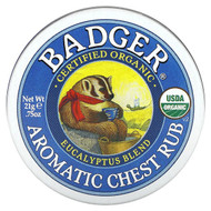 <img alt="Badger, Organic Aromatic Chest Rub, Eucalyptus Blend, 0.75 oz (21 g)" title="Badger, Organic Aromatic Chest Rub, Eucalyptus Blend, 0.75 oz (21 g),634084242010"