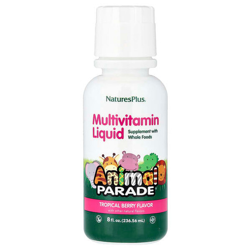 <img alt="NaturesPlus, Animal Parade, Multivitamin Liquid, Tropical Berry, 8 fl oz (236.56 ml)" title="NaturesPlus, Animal Parade, Multivitamin Liquid, Tropical Berry, 8 fl oz (236.56 ml),097467299542"
