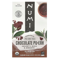 <img alt="Numi Tea, Organic Pu-Erh Tea, Chocolate Pu-Erh, 16 Non-GMO Tea Bags, 1.24 oz (35.2 g)" title="Numi Tea, Organic Pu-Erh Tea, Chocolate Pu-Erh, 16 Non-GMO Tea Bags, 1.24 oz (35.2 g),680692103601"