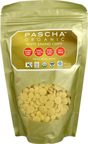 3 PACK of Pascha Organic White Chocolate Baking Chips with Rice Milk -- 7 oz