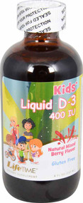 LifeTime Vitamins, Kids Liquid D-3, Natural Mixed Berry,  400 IU, 8 fl oz (237 ml)