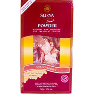 Surya Henna, Brasil Powder, Natural Hair Coloring and Treatment Powder, Golden Brown, 1.76 oz (50 g)