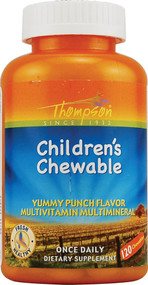 Thompson, Childrens Chewable, Yummy Punch Flavor, 120 Chewables