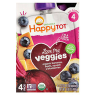 <img alt="Happy Family Organics, Happy Tot, Love My Veggies, Stage 4, Organic Bananas, Beet, Squash & Blueberries, 4 Pouches, 4.22 oz (120 g) Each" title="Happy Family Organics, Happy Tot, Love My Veggies, Stage 4, Organic Bananas, Beet, Squash & Blueberries, 4 Pouches, 4.22 oz (120 g) Each,819573012781"