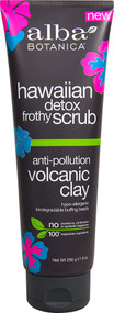 Alba Botanica Hawaiian Detox Frothy Scrub Volcanic Clay - 9 oz