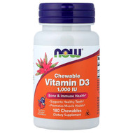 <img alt="NOW Foods, Chewable Vitamin D-3, Fruit, 25 mcg (1,000 IU), 180 Chewables" title="NOW Foods, Chewable Vitamin D-3, Fruit, 25 mcg (1,000 IU), 180 Chewables,733739003577"