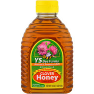 3 PACK of YS Eco Bee Farms Pure Premium Clover Honey -- 16 fl oz
