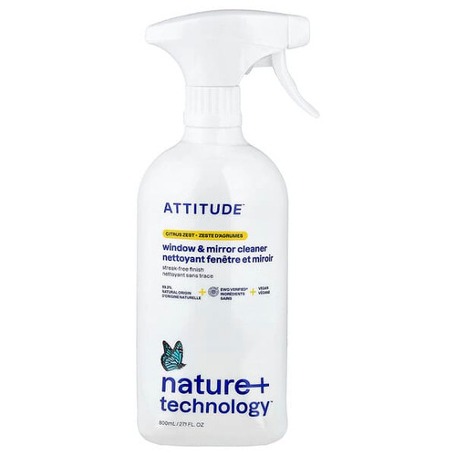 <img alt="ATTITUDE, Window & Mirror Cleaner, Citrus Zest, 27.1 fl oz (800 ml)" title="ATTITUDE, Window & Mirror Cleaner, Citrus Zest, 27.1 fl oz (800 ml),626232102802"