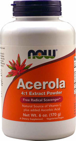 3 PACK of Now Foods, Acerola 4:1 Extract Powder, 6 oz (170 g)