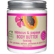 3 PACK of Petal Fresh, Pure, Body Butter, Renewing, Hibiscus & Papaya, 8 oz (237 ml)