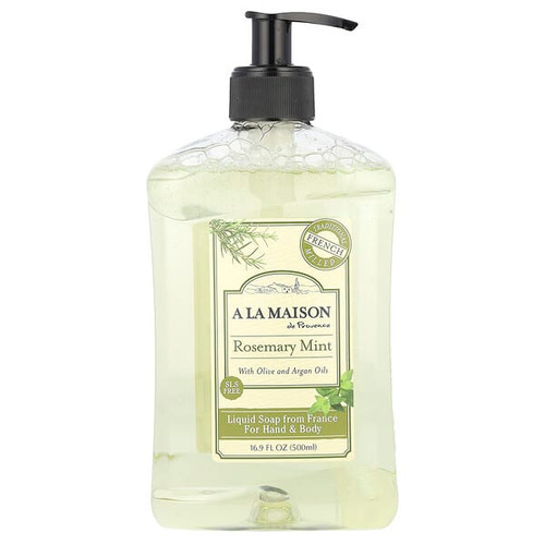 <img alt="A La Maison de Provence, Liquid Soap For Hand & Body, Rosemary Mint, 16.9 fl oz (500 ml)" title="A La Maison de Provence, Liquid Soap For Hand & Body, Rosemary Mint, 16.9 fl oz (500 ml),182741000317"