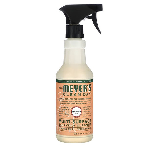 <img alt="Mrs. Meyers Clean Day, Muti-Surface Everyday Cleaner, Geranium Scent, 16 fl oz (473 ml)" title="Mrs. Meyers Clean Day, Muti-Surface Everyday Cleaner, Geranium Scent, 16 fl oz (473 ml),808124134416"