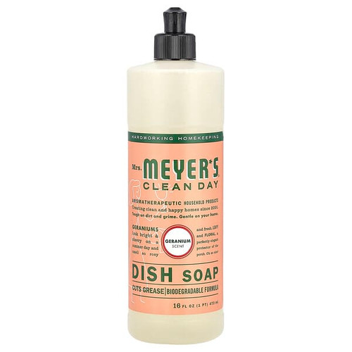 <img alt="Mrs. Meyers Clean Day, Dish Soap, Geranium, 16 fl oz (473 ml)" title="Mrs. Meyers Clean Day, Dish Soap, Geranium, 16 fl oz (473 ml),808124131033"