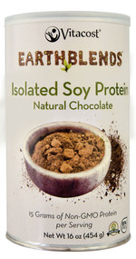 Vitaco, - Earth Blends Isolate Soy Protein Powder,  Chocolate - 1 lb (454 g)