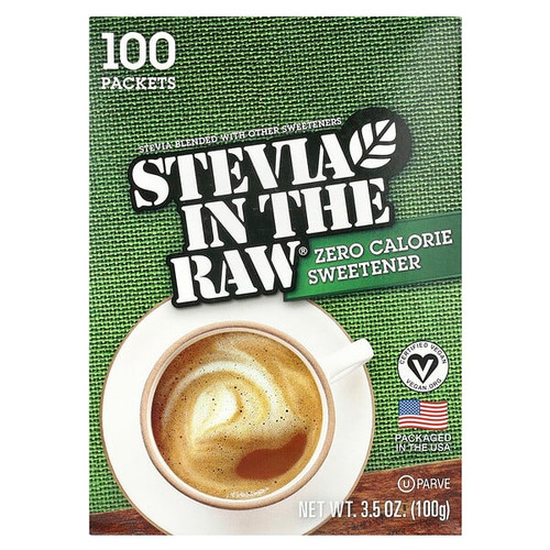 <img alt="In the Raw, Stevia In The Raw, Zero Calorie Sweetener, 100 Packets, 3.5 oz (100 g)" title="In the Raw, Stevia In The Raw, Zero Calorie Sweetener, 100 Packets, 3.5 oz (100 g),044800750109"