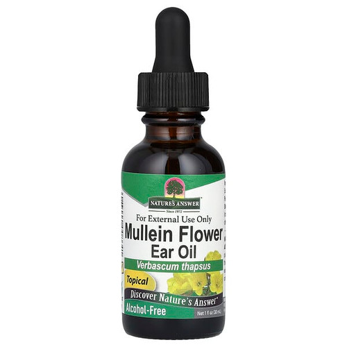 <img alt="Natures Answer, Mullein Flower Ear Oil, Alcohol-Free, 1 fl oz (30 ml)" title="Natures Answer, Mullein Flower Ear Oil, Alcohol-Free, 1 fl oz (30 ml),083000008641"