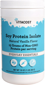 3 PACK of Vitaco Soy Protein Isolate Protein Powder Natural Vanilla -- 1 lb (454 g)