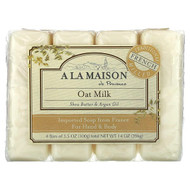 <img alt="A La Maison de Provence, Hand & Body Bar Soap, Oat Milk, 4 Bars, 3.5 oz (100 g) Each" title="A La Maison de Provence, Hand & Body Bar Soap, Oat Milk, 4 Bars, 3.5 oz (100 g) Each,817252010080"