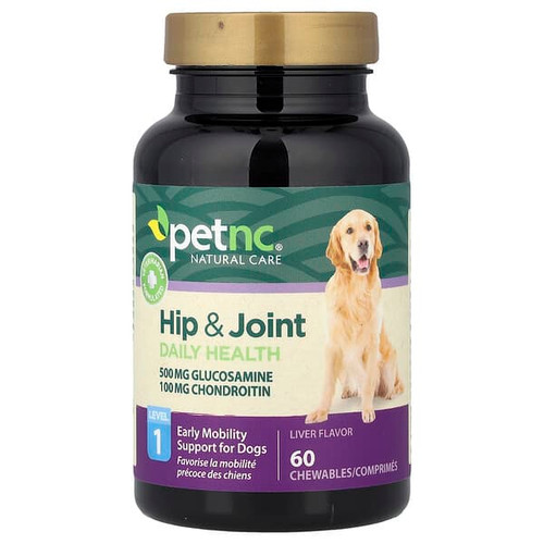 <img alt="petnc NATURAL CARE, Hip & Joint Daily Health, Level 1, For Dogs, Liver, 60 Chewables" title="petnc NATURAL CARE, Hip & Joint Daily Health, Level 1, For Dogs, Liver, 60 Chewables,740985274781"