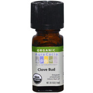 3 PACK of Aura Cacia, Organic Clove Bud, 0.25 fl oz (7.4 ml)
