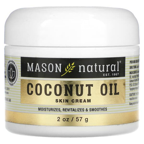 <img alt="Mason Natural, Coconut Oil Skin Cream, 2 oz (57 g)" title="Mason Natural, Coconut Oil Skin Cream, 2 oz (57 g),311845164070"