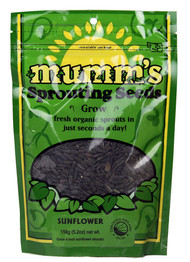 Mumms, Organic Sprouting Seeds Sunflower - 5.2 oz