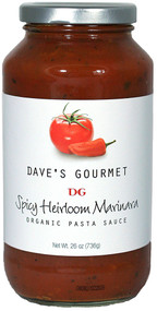 3 PACK of Daves Gourmet Organic Pasta Sauce Red Heirloom -- 25.5 fl oz