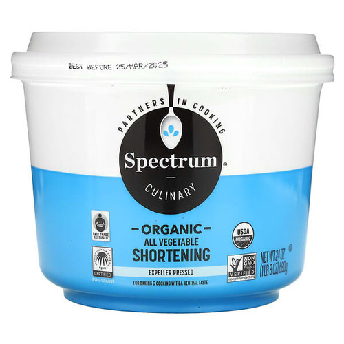 <img alt="Spectrum Culinary, Organic All-Vegetable Shortening, 24 oz (680 g)" title="Spectrum Culinary, Organic All-Vegetable Shortening, 24 oz (680 g),022506102606"