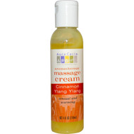 Aura Cacia, Aromatherapy Massage Cream, Cinnamon Ylang Ylang, 4 fl oz (118 ml) -5 PACK