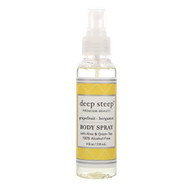 3 PACK of Deep Steep Body Spray Grapefruit Bergamot -- 4 fl oz