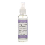3 PACK of Deep Steep Body Spray Lavender Chamomile -- 4 fl oz