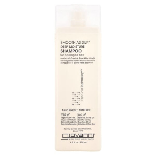 <img alt="Giovanni, Smooth As Silk, Deep Moisture Shampoo, For Damaged Hair, 8.5 fl oz (250 ml)" title="Giovanni, Smooth As Silk, Deep Moisture Shampoo, For Damaged Hair, 8.5 fl oz (250 ml),716237180537"