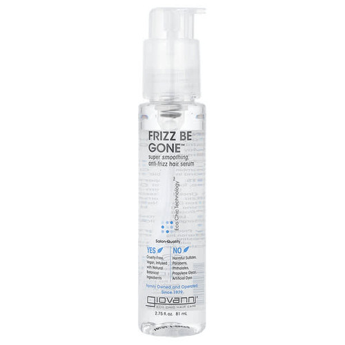 <img alt="Giovanni, Frizz Be Gone, Super Smoothing, Anti-Frizz Hair Serum, 2.75 fl oz (81 ml)" title="Giovanni, Frizz Be Gone, Super Smoothing, Anti-Frizz Hair Serum, 2.75 fl oz (81 ml),716237140081"