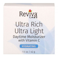 <img alt="Reviva Labs, Ultra Rich Ultra Light Daytime Moisturizer with Vitamin C, 1.5 oz (42 g)" title="Reviva Labs, Ultra Rich Ultra Light Daytime Moisturizer with Vitamin C, 1.5 oz (42 g),087992111198"