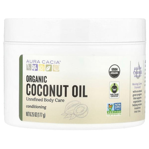 <img alt="Aura Cacia, Organic Coconut Oil, 6.25 oz (177 g)" title="Aura Cacia, Organic Coconut Oil, 6.25 oz (177 g),051381901400"