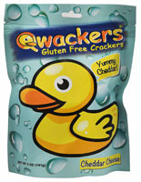 3 PACK of Qwackers Gluten Free Crackers Cheddar Cheese -- 5 oz