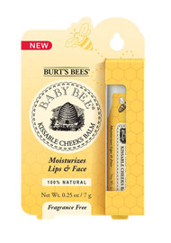 3 PACK of Burts Bees Kissable Cheeks Balm 100% Natural Baby Moisturizer -- 0.25 oz